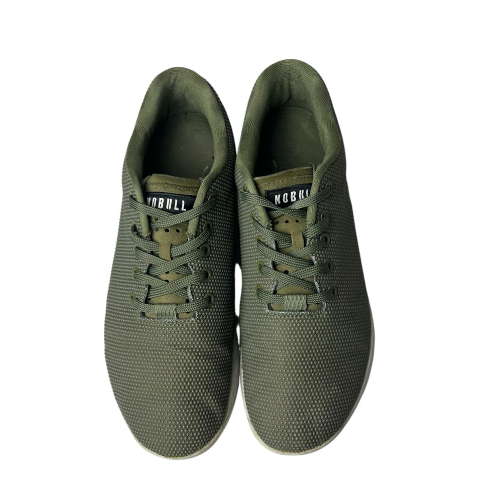 Nobull Super Fabric Trainer Running Green/White Athletic Shoes M10.5/W12 - Picture 3 of 10